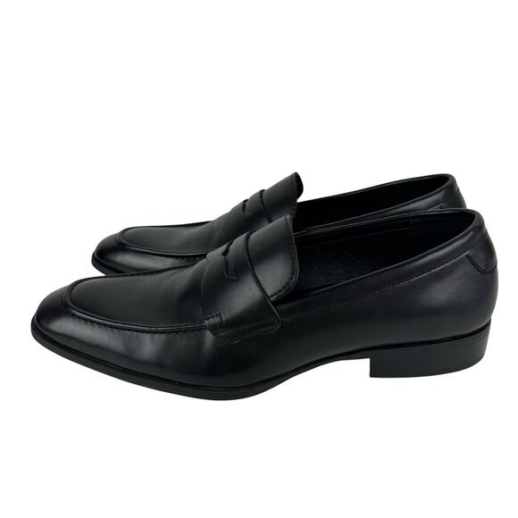 ALFANI FAUX LEATHER MEMORY FOAM PENNY LOAFERS IN‎ BLACK NWOB MEN'S SIZE 10.5 - Picture 6 of 12